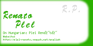 renato plel business card